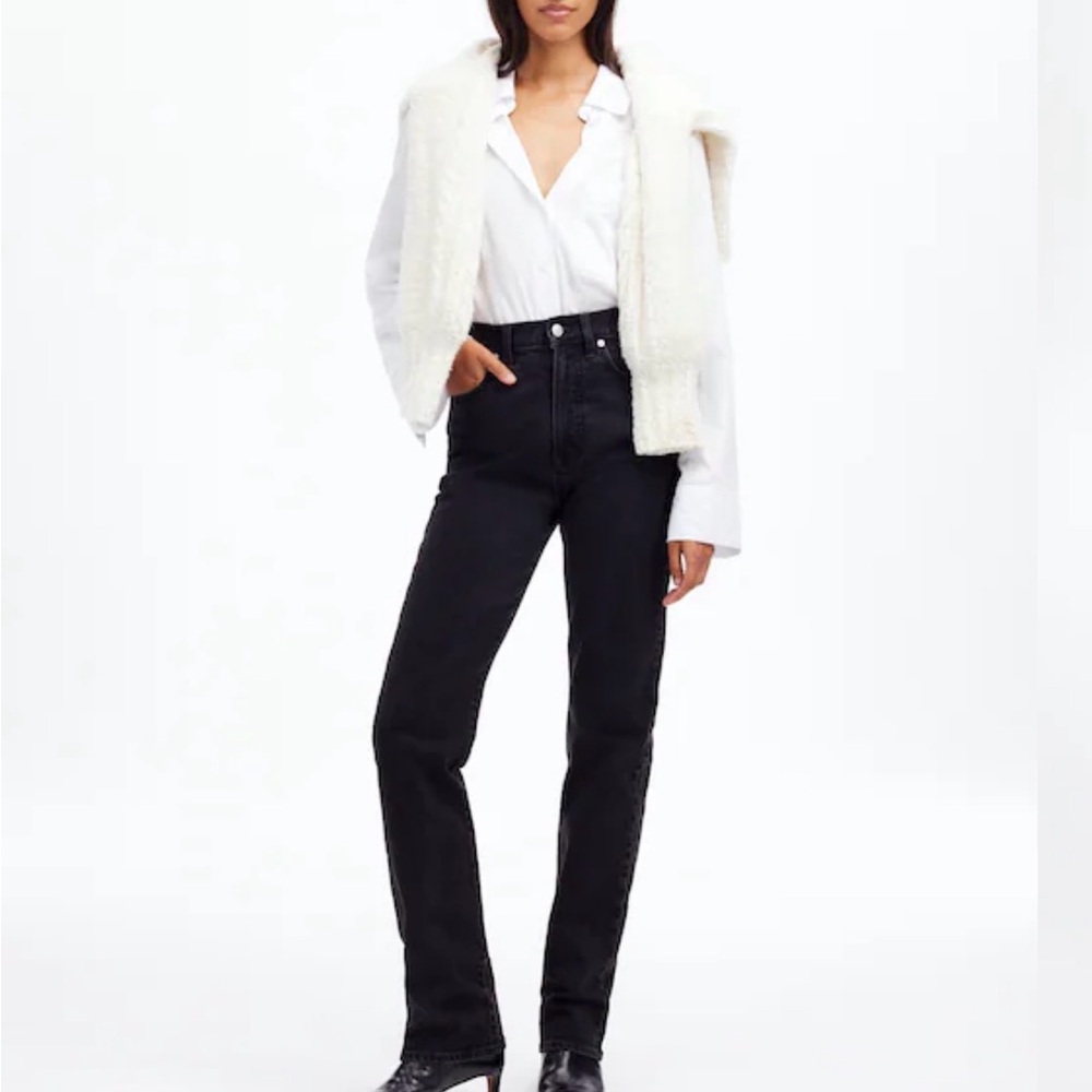 Madewell Women's Straight Leg Black Jeans